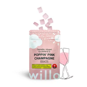 Willo 200mg THC Gummies - Pink Champagne